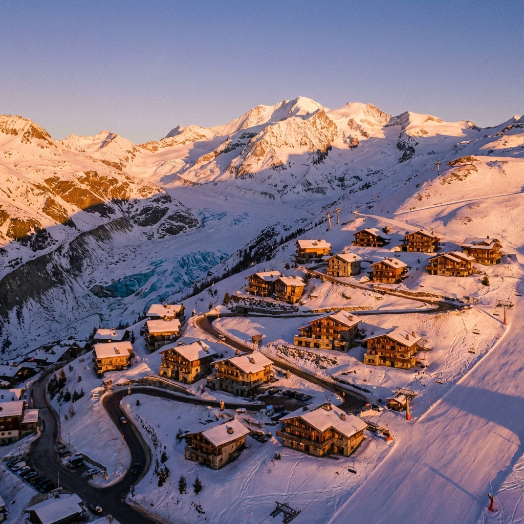 Paysage alpin de luxe